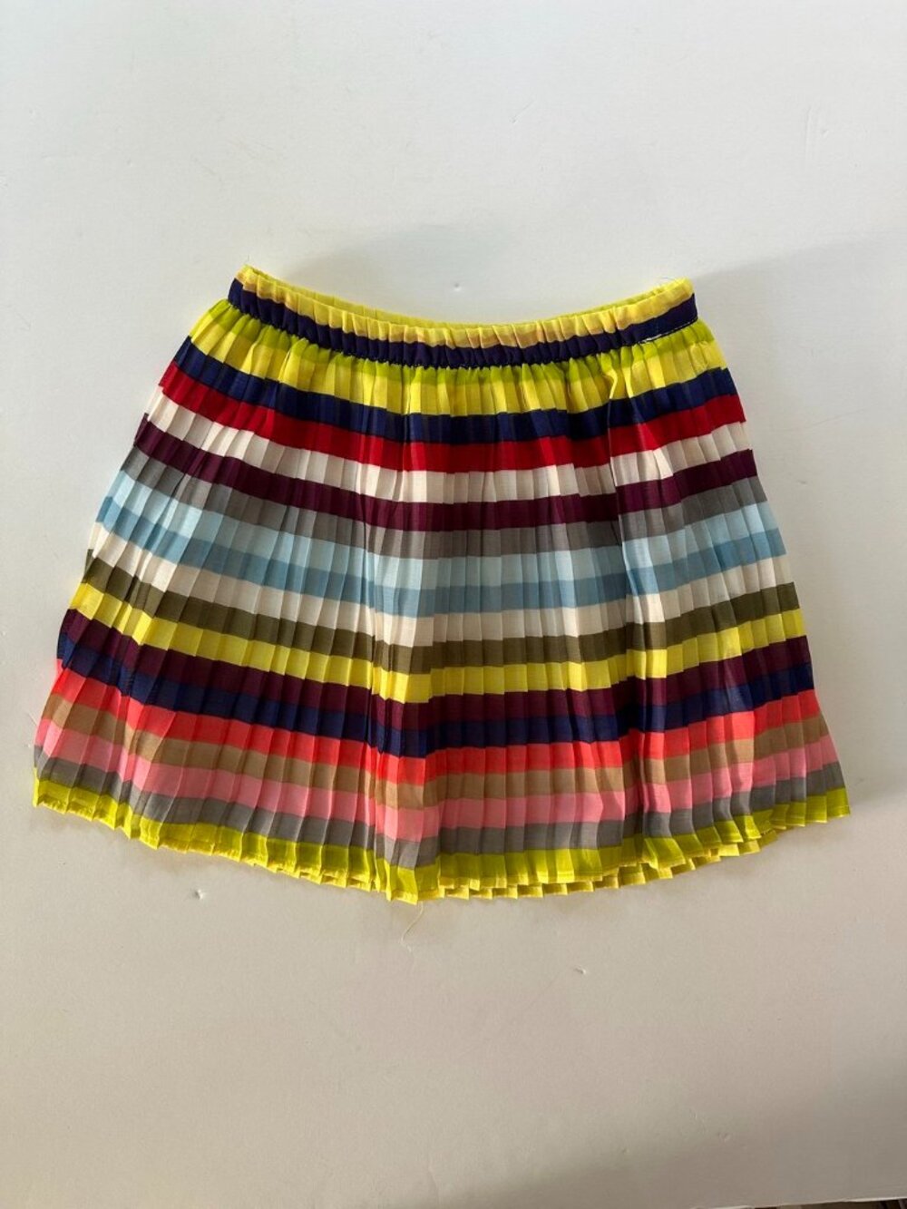 GAP Pleated Striped Mini Skirt